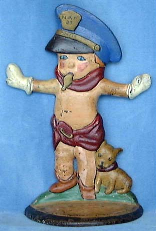 Police Boy doorstop