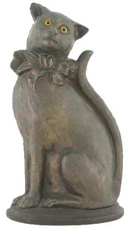 Cat with Bow Doorstop