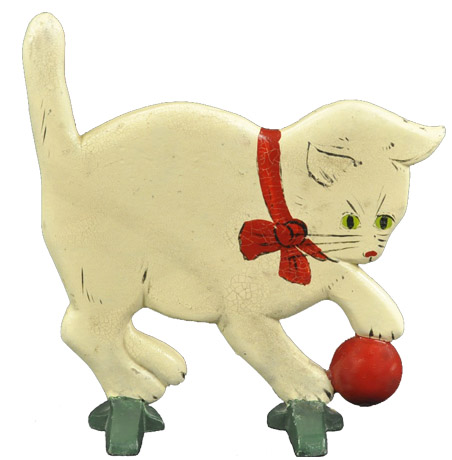 Cat with a Ball doorstop