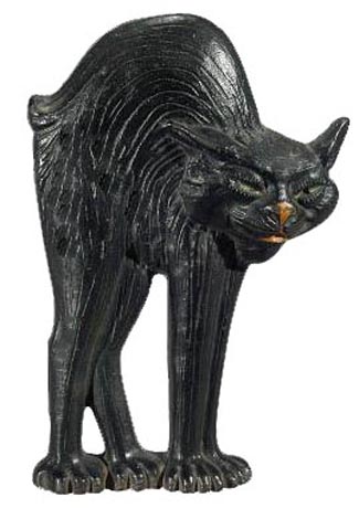 Greenblatt Halloween Cat doorstop