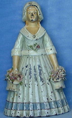 Woman with Baskets doorstop