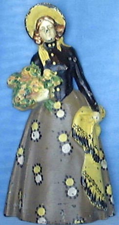 Woman with Shawl doorstop