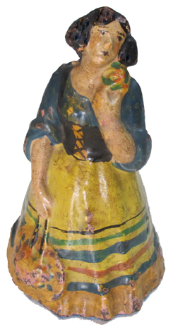 Woman with Hat in Hand doorstop