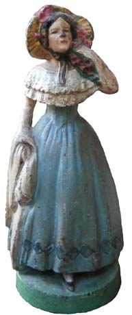 Woman Holding Shawl doorstop