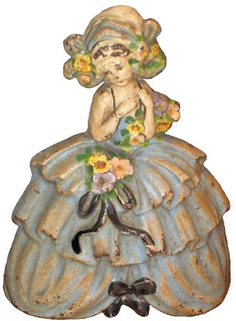 Lady in Ruffled Skirt doorstop