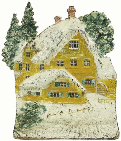 Snow Capped Cottage doorstop