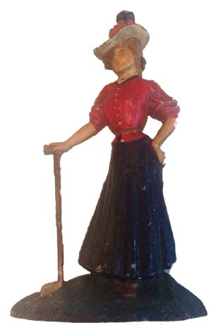 Fake Lady Golfer Doorstop