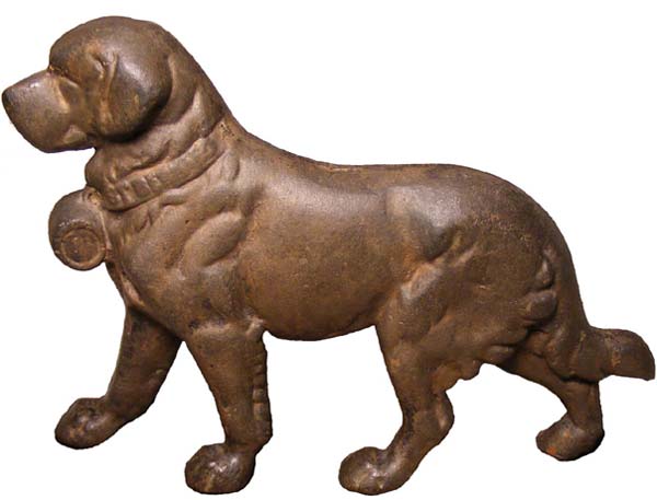St. Bernard Dog doorstop