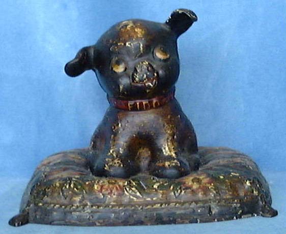 Hubley's Fido on a Pillow doorstop