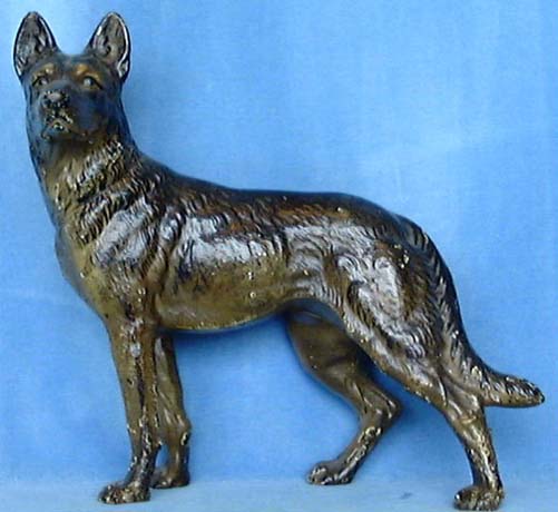 Hubley's Poice Dog doorstop