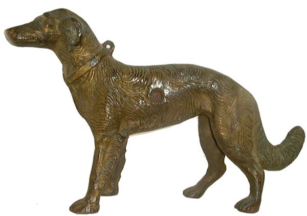 Hubley's Small Russian Wolfhound doorstop