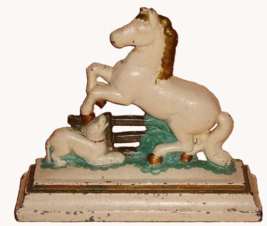 Horse and Dog doorstop