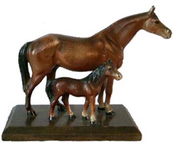 Hubley's Mother and Her Colt doorstop