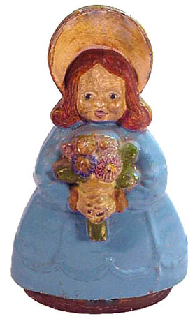 Albany's Girl Holding Bouquet doorstop
