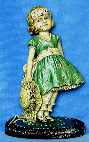 WS' Girl With Bonnet doorstop