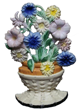 Hubley's Petunias and Astors doorstop
