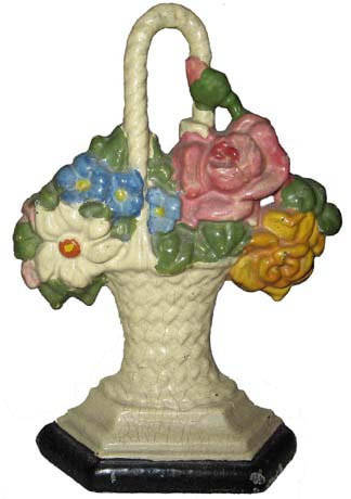 Hubley's #152 Flower Basket doorstop