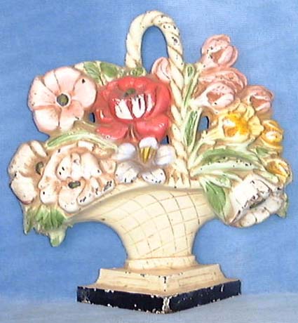 Hubley's Poppies and Snapdragons doorstop