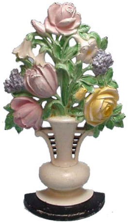 Hubley's Tulips and Roses doorstop