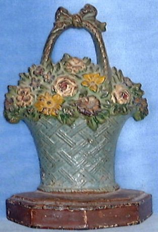 Hubley's #42 Small Flower Basket doorstop
