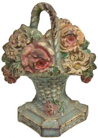 Hubley's #8 Flower Basket doorstop