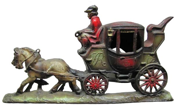 Oxford to London Mail Coach Doorstop Lamp