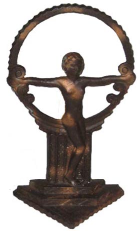 Deco Nude Woman Doorstop Lamp