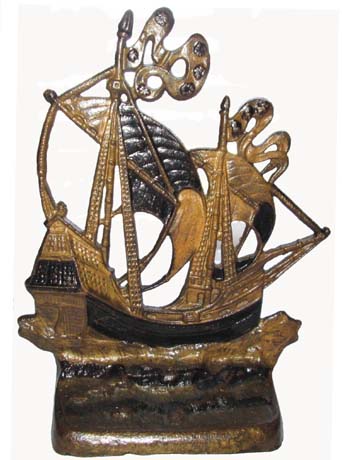 15th Century Galleon doorstop