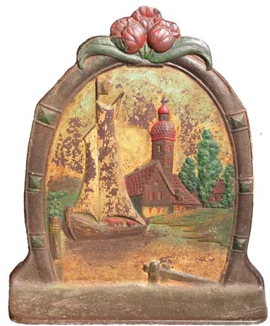 Sailboat by Church doorstop