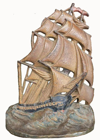 Ship in Waves - Greenblatt doorstop