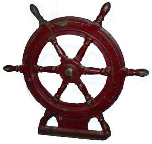 Ship's Wheel Doorstop