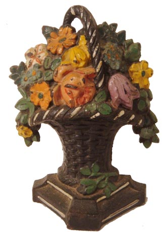 Small Flower Basket doorstop