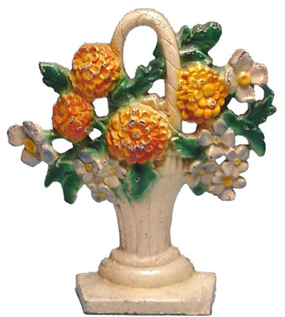Zinnias doorstop