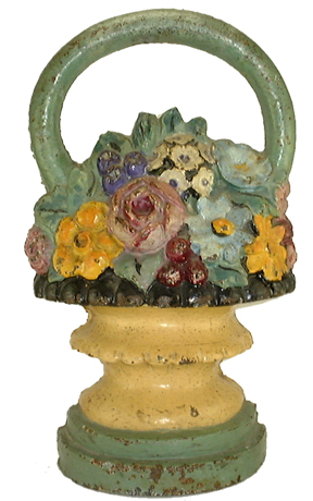 Old Fashion Flower Basket doorstop