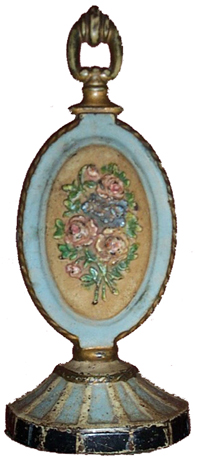 Oval with Roses doorstop