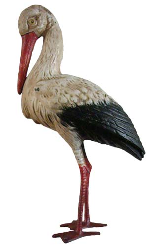 CAST IRON STORK -- Child's Toy