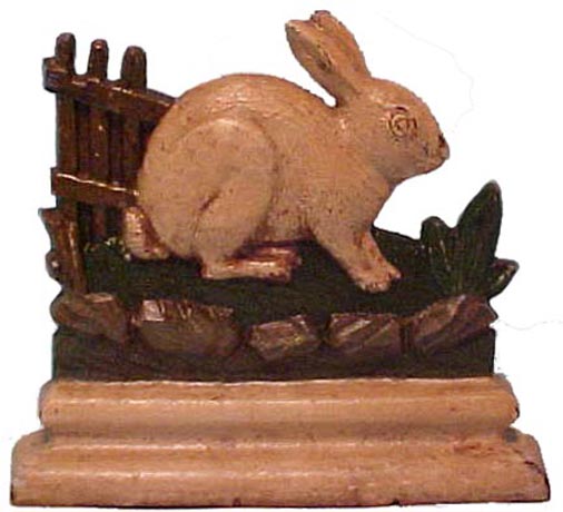Rabbit by Fence - Albany doorstop