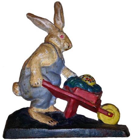 Rabbit With a Wheelbarrow - Littco doorstop