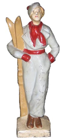 Lady Skier doorstop